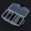 5 fack transparenta fiskehandtagslådor Flyga Fiske Lure Sked Hook Bait Connector Storage Case Tackle Box 15.5 * 9 * 3,3cm