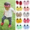 Toddler baby skor pu läder bowknot nyfödd baby pojke flicka moccasins mjuka skor frans mjuka solen non-slip spjälsäng första walker prewalker