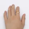 3um Gold Custom Spiral Ring Personlig namn Ring med hjärta Anpassad typskylt för parälskare Graduation Keepsake Gift238U