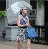 34" Big Apollo Umbrella Thicken Windproof Transparent Clear Bubble Deep Dome Cute Big Umbrella Girl Women Fashion Rain Gear c086