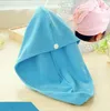 High Quality Lady thickening dry hair hat super absorbent quickdrying hair Shower cap Wrap Towel women hair cap C36693334368