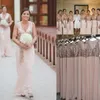 2020 Bling Sheath Bridesmaid Dresses V Neck Rose Gold Sequined Sashes golvlängd Chiffon Plus Size Maid of Honor Wedding Gue3001829