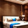 Wholesale-3D Imitation Bamboo Textured Wallpaper Waterproof Thickened PVC Embossed Wall Paper For Bedroom Living Room Background Wallpaper