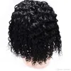 16 tum afro hästsvans hårförlängningar för svarta kvinnor djupa lockigt jet svart mänskligt hår ponytail dragsko för svarta kvinnor 140g