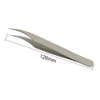 Grafting eyelash tweezers elbow Stainless steel tweezers dolphin clip gold feather clip beauty tools precision tweezers