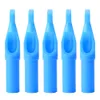 50 Stuks Wegwerp Tattoo Tips Blauw Steriele Nozzle Tip Plastic 13FT 5FT 7FT 9FT 11FT Voor Tattoo Permanente Make-Up naalden Tips