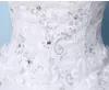 2018 Båthals Appliques Bröllopsklänningar Kristall Elegant Ball Gown Bridal Dress Kvinnor Tulle Bröllopsklänning Vestidos de Novia