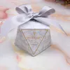 2019 Dernier Diamond Paper Boxes Creative Mariage Faveurs de mariage pour invités Boîtes cadeaux avec ruban