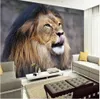 Papier peint personnalisé style européen HD lion papier peint Canvas sofa TV background PVC affiche salon chambre décor à la maison