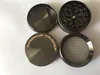 Metalltobak Herb Crusher Grinder Zink 40mm 4 delar Tobaks Herb Chromium Crusher Tobacco Grinder för rökning Dry Herb5744474