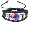 Multicolore Identification Arbre de Vie Temps Pierre Précieuse Verre Cuir Multicouche Wrap Bracelet Bracelet Manchette Bracelet Femmes Enfants Mode Bijoux volonté et sable