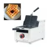 Máquina de fabricante de waffle rotativo a gás 2 pcs quadrado waffle fabricante de gás waffle fazendo máquina para café restaurante NP-611