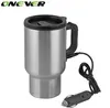 12V 450ML Auto Car Heating Cup In Car Charger Stainless Steel Coffee Tea Water Heater Cigarette Lighter Adapter Style