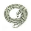 Collier à maillons plaqué or et argent en acier inoxydable, 3mm 60cm, pour hommes et femmes, pendentif Hip Hop, bijoux