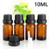 960pcs/lot 10ml Amber Glass Bottles Wholesale Glass Dropper Bottles 10ml With Euro Dropper For Essential Oil Aromatherapy Cosmetic Container