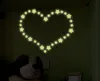 100sets/lot 3.3cm and 2cm luminous Star Wall Window Stickers PVC Fluorescent Paster Glowing In The Dark For Baby Room