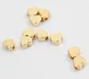 100pcs/lot Heart Love Bead Gold plated spacer Beads Jewerly Accessories for Jewelry Making 5mm