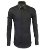 2016 Real Cotton Full Regular Camisas Hombre Vestir Camisa Metal Rivets And New Long Sleeve Shirt In Support A On Behalf Of Men