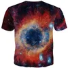 Cloudstyle 2018 Mens Galaxy T Shirt 3D Print Tshirt Space Starry Sky Tee Shirt Harajuku Streetwear Uomo / Donna Top Tees Drop Ship