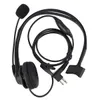 10pcs 2 Pin PTT MIC Fone de ouvido fone de ouvido fone de ouvido para Motorola GP300 PRO1150 Preto