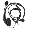 10 Stück 2 Pin PTT MIC Ohrhörer Kopfhörer Headset für Motorola GP300 PRO1150 Schwarz