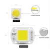 عالية الطاقة cob بقيادة مصباح رقاقة 220 فولت الذكية ic no سائق cob led ديود ضوء الخرز led لمبة ضوء الفيضانات الأضواء 20 واط 30 واط