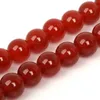 8 mm hochwertige rote Agat-Steinperlen, runde Karneol-lose Perlen für die Schmuckherstellung, DIY-Armband, 3/4/6/8/10/12 mm wählbar