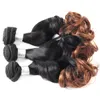 Ombre Péruvienne Printemps Curl Vierge Cheveux 4Bundles Non Transformés Vierge Ombre Extensions de Cheveux Deux Tons 1B4 Couleur Faisceaux de Cheveux Humains9366528