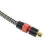 2 pcs resistente 15awg fio de cobre RCA para clipcord conversão linha de tatuagem 50cm ccsnakeconvert para fonte de alimentação