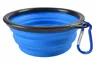 New Portable Folding Silicone Pet Bowls With Hook Retractable Travel Collapsible Cat Dog Feeders Outdoor Water Dish feeding bowl5402792