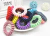 2017 Women Colorful Hair Bands Girl Candy Color BIG Telephone Cord Headbands Elastic Ponytail Holders Hair Ring 100pcs/lot Diameter 5.8cm