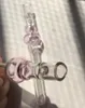 Pipa a mano in vetro 5 "Pipa per bruciatore a nafta CONCENTRATO DEGUSTATORE Accessori per fumatori con una pipa dabber da battitore Taster in vetro per bong in vetro per olio