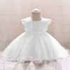 Taufkleider für Babys und Mädchen zum 1. Geburtstag, Kleider für Mädchen, Kleinkinder, weiße Spitzenkleider, Neugeborene, Kinder, Hochzeit, Abschlussballkleid