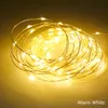 8 Modes Remote Controller String Lights 10M/33ft 100LED Timer Function Silver Wire Outdoor LED Fairy String Lights Battery Operated Light