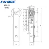 Kinmade Mini Cabinet Double Barn door Hardware Flat Track Wooden Sliding Door System Kit4063434