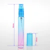 Yeni 5 ml 8 ml Mini Taşınabilir Renkli Cam Parfüm Şişesi Ile Atomizer Boş Kozmetik Kapları Seyahat Için