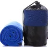 Ny 30100 cm snabb torr gym sporthandduk Microfiber Toallas Microfibra Sport Fast Torkning Svett som kör handduk Sportshandduk med Bag9201058