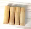 5,5 g Bamboo Lip Stick Tubes Bottle Tom Lip-Gross Container Läppstift Rör DIY Kosmetiska behållare Lip Balm-Tubes SN372
