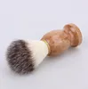 Rakningsborste Badger Hair Men Barber Salong Män Facial Beard Rengöring Appliance Shave Tool Razor Borste Wood Handle för män