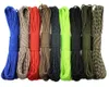 set of Rainbow Color 550 Popular Type III 7 Strand Parachute Paracord Cord Lanyard Mil Spec Core 100FT free shipping