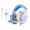 EACH G2200 Gaming Headphone 71 Surround USB Vibration Game Headset Headband Headphone with Mic LED Light for PC Gamer5198268