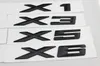 High Quality 1 pcs New Car Styling 3D Chrome Silver and Black X1 X3 X5 X6 GT Letters Emblem Rear Trunk Boot Badge Logo Sticker For2391762