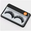 2018 False Eyelashes Handmade Natural Long Curl Thick Soft Fake Eye Lash Extensions Flair Black Color Eyelashes Makeup Terrier Lashes #027