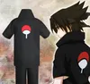 Halloween unissex japão anime preto uchiha sasuke cosplay traje de festa manga curta camisa shorts bandana conjunto completo 1081848