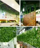 2.1m 12ピースの有線アイビー葉ガーランドシルク人工的な緑のためのウェディングホームオフィスの装飾的な花輪2017新しいスタイル