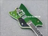 Rare Gre G6199 Billy-Bo Jupiter Metallic Green Thunderbird Chitarra elettrica Abalone Body Neck Binding, Bigs Tremolo Tailpiece, Liquidazione