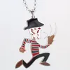 Ship Gnayy Large 2 tums rostfritt stål ICP Crazy Clown Hatchetman Mens Pendant Halsband Punk smycken för män Rolo Chain273C