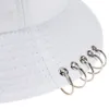 Sombrero de cubo unisex plegable caza pescador gorra al aire libre Cool Girl Boy anillo de hierro pescador hiphop sombrero sólido al aire libre algodón Sunhat292d