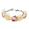 Hot Sale Imitation Rose Bruds blomma Crown Barnens huvud Ornaments Kransar Handwork Konstgjorda Blommor Garland T3i0319