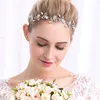 Specialerbjudande pannband Trendiga zinklegering Växt Bridal Hair Vine Crystal Tiara Crown Wedding Comb Headpiece JCG0338172676